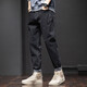 Charluoel Jeans Herren Frühling und Herbst neue Stil Hosen Herren loser Straight Herrenhosen Trendy Brand 2025 Frühling Casual Long Hosen 6621 Black 33