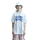 
Guyouka (GUUKA) xSANK co-branded short-sleeved T-shirt for women's loose trendy brand 2025 autumn and winter hip-hop couple print five-point sleeve sports base white F3887 L