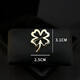 Jianla's new four-leaf clover brooch, men's and women's suit collar button, fashionable temperament corsage, shirt anti-exposure pin, gold B08-305