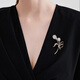 Jingshengya Zhou brooch women's high-end corsage suit suit accessories light luxury temperament women's birthday gift girls practical high-end brooch five-piece set gift box