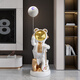 Jizhao Astronaut Starry Sky Projector Lamp Intelligent Audio Ornament Astronaut Large Floor-to-ceiling Living Room Gift for Moving House Cream Astronaut Plus Base No Specifications