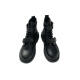 Martin boots for women British style summer motorcycle retro handsome fashion thick sole breathable ins internet celebrity thin short boots black 38 standard size