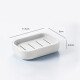 Beishan soap box double layer drain soap rack bathroom soap rack handmade soap storage box simple soap holder white single pack