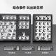 Belly spirit mk870 pro Bluetooth/2.4G/wired three-mode custom mechanical keyboard side engraving keyboard full key hot-swap DIY custom keyboard RGB lighting blackberry/purple gas Donglai three-mode Pro version pearl white-moying MX ice front silver shaft