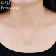 CAJJ Francois 1.4 carat opal stone necklace for women, natural colored gems, jewelry gemstones, 925 silver inlay, opal stone necklace