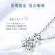 LAOLATU 999 platinum necklace for women PT950 white bright star light luxury Chinese Valentine's Day confession gift for girlfriend and wife pt950 platinum set with 20 points of diamonds