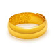 Zhou Jincheng gold ring for men and women, pure gold 999 solid ring, glossy live mouth, Tianyuan couple style gold ring, live mouth, gold weight 3.78g