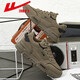Huili Herrenschuhe, Arbeitsschuhe, sommerdicke alleinige Arbeitsschuhe im Freien, Arbeitsschutzschuhe, Männer Martin -Stiefel, Freizeitschuhe, Brown 42