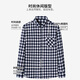 Camisa de manga larga de algodón puro yUnting Spring y Autumn New No-Iron and Fur-Furniture Business y casual de mediana edad y jóvenes a cuadros Camisa gris gris cuadrado DM841 43 (sugerido 170-185 Jin [Jin equivale a 0.5 kg])