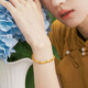 Bijoux liufu Fuman Heirloom Series Gold Colored Crake Round Berde Bracelet Gold Bracelet Prix F63TBGB0075 6,98 grammes (y compris le coût de la main-d'œuvre 1 047 yuan)