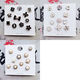 Qindu Anti-Light Anti-Light Buckle Mini Brooch Versatile Collar Chest Fixing Clothes Buckle Pin 2022 Spring and Summer The Manager Recommends Black + White + Pearl 30 Pieces