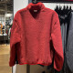 Nike (NIKE) jacket men's 2025 summer new sportswear fleece warm stand collar jacket FZ6194-677 red new year model XL