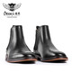 Desay Great Le cuir polyvalent Versatile Black Chelsea Boots Men 2025 New Retro British Style Men's Boots's Winter Martin Boots Men Black 41