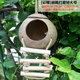 Coconut shell bird's nest, tiger skin, peony, pearl, cockatiel, coconut shell nest, grass nest, bird's nest utensils, ladder, extra large polished coconut shell nest