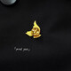 Annunciation Bird suit badge bird logo material gold-plated LOGO pin suit anti-exposure brooch c Annunciation Bird suit