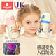 Kechao Children's Thermal Cup with Straw Cup Baby Water Cup Baby Learning Cup Dual-purpose Water Cup Anti-spray Thermal Cup Ruier Powder (Strip + Handle) 300ml