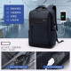 Golf GOLF computer bag, multifunctional 15.6-inch laptop backpack, USB device, water-proof, large capacity, business men's business trip backpack, blue