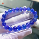 Canbei Natural Faceted Tanzanite Bracelet Women's Tanzanite Sapphire Bracelet Plate Bead Necklace Blue Plate Beads Round Jewelry Stone Tasan 9mm Bracelet with Certificate