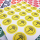 Bingyu electric power identification stickers 50 pieces 2*2cm grounding distribution box distribution room abc grounding zero sign BYyn-520