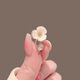 Timo shell camellia simple small exquisite flower palace cheongsam accessories brooch corsage pin anti-exposure buckle women's shell camellia brooch A24-210