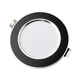 Yilin (yilin) led downlight three-color dimming embedded ceiling light ceiling lamp living room decoration small light hole lamp bull's-eye lamp black and silver 6W (three-color dimming) 6