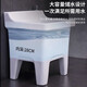 Shantou Lincun ceramic mop pool balcony mop pool large square mop basin table-controlled automatic drain mop pool manual 40cm flat mouth