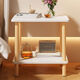 Boundary line coffee table bedside cabinet small side table storage rack sofa side table small table simple tea table double storage tea table