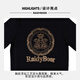 Raidy Boer/Raidi Boer 100% sheep wool men's hot diamond double-headed eagle wool sweater 5074 black 180/52/XL