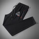 Le coq sportif French big cock sports casual pants spring, autumn and winter new fashion versatile drawstring leg waffle pants black straight red blue triangle white small label L recommended 120-140Jin Jin equals 0.5 kg
