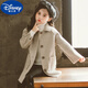 迪士尼（Disney）女童双面呢大衣2025新款秋冬洋气大童秋装儿童呢子仿羊绒毛呢外套 浅灰色 浅灰色 160 码建议13-14岁【150-160cm】