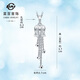 Cai Bai Jewelry Platinum Pendant Platinum Pt950 Lily of the Valley Tassel Platinum Pendant Price BJ Platinum Pendant About 3.33g