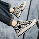 Vistursi Marke Leinwandschuhe Herrenschuhe High Top 2025 Neuer Herbst Vielseitige Brettschuhe Sport Mid-Top Casual Shoes Black 41