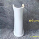 Pedestal basin ceramic wash basin household wash basin large apartment small apartment bathroom vertical balcony wash basin 3004 single hole + column single cold water package