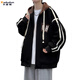 Kaduton autumn and winter youth velvet jacket new thickened boy baseball uniform jacket college style casual student top JK008 black (autumn and winter style) velvet XL (120-135Jin Jin is equal to about 0.5 kg)