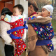 Baby im alten Stil reines Baumwoll-Schulter Sichuan Chongqing Yunnan traditioneller Rücken Baby Baby Multifunktionsriemen Rücken Turban roter Cartoon Doppelschicht Cord mit Reißverschlussöffnung