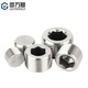 Guwanji 304 stainless steel hexagonal plug outer wire NPT pipe oil plug RC bulk head screw plug G1 inch 2 points 3 points 4 points 6 points PT1/2 (4 points) 1 piece