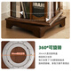 Jiayi all solid wood rotating bookshelf 360 degree bookcase living room vertical bookshelf floor-standing integrated wall storage rack including installation