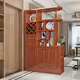 Benbei Chinese solid wood partition cabinet wine cabinet modern living room entrance cabinet shoe cabinet room hall cabinet entrance screen double-sided storage cabinet length 120 width 40 height 200cm meter partition 826# imported rubber wood walnut color home installation