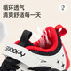SNOOPY Snoopy children's shoes children's toddler shoes baby luminous light shoes boys and girls sports running shoes 7915 black rice 26