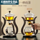 Baichunbao semi-automatic tea set for lazy people to make tea, tea and water separator for home guests, tea maker, Father's Day gift, palace lantern tea set