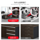 Mu Zhexi Office Furniture Boss Desk Desk Modern Simple Executive Desk Supervisor Desk Manager Desk President Desk Work Desk 2.2m Luxurious Double Cabinet