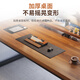 Xinmeikai computer desk desktop home simple desk office desk simple modern workbench rental bedroom study desk single table 1.6cm thick desktop black frame + dark walnut length 120cm*width 60cm*height 74cm