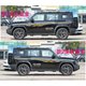 Qiantun is suitable for 2023 Jietu Traveler body waistline color strip SUV mud dot off-road decorative sticker, style 1 black