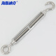 Hasdick Beijing warehouse delivery HKQS-72 304 stainless steel turnbuckle screw open body turnbuckle bolt wire rope tightener tightener tensioner M8 OC type load-bearing 200 kg