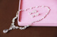 Bridal Wedding Dress Evening Dress Accessories Luxurious Dinner Synthetic Zircon Necklace Earrings Pendant Set Gift Necklace + Ear Clip Set