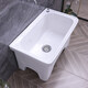 Lefit (lfte) bathroom ceramic wash mop pool balcony mop trough household Taiwan-controlled large, medium and small mop basin courtyard mop pool 5056 Taiwan-controlled drain + faucet delivery to home