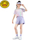 
G.DUCKKIDS little yellow duck children's quick-drying sports suit for girls summer fashionable children's clothing ice silk shorts two-piece quick-drying clothes 9922 white + 3388 purple 170 cm (170 cm)