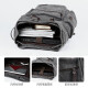 Ink shoulder bag men's casual canvas large-capacity backpack trendy school bag men's junior high school college student travel computer bag gray