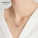 AJIDOU Ajidou Rose Gold Roman Ring Necklace Simple Fashion Pendant Retro Personality Japanese and Korean Trendy First Jewelry for Girlfriend Students Girlfriend Birthday Gift