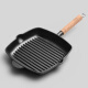 POIUY steak household pot cast iron frying pan special coating plate barbecue non-stick steak pot non-stripe pan induction cooker 28cm steak pot ++ meat plate